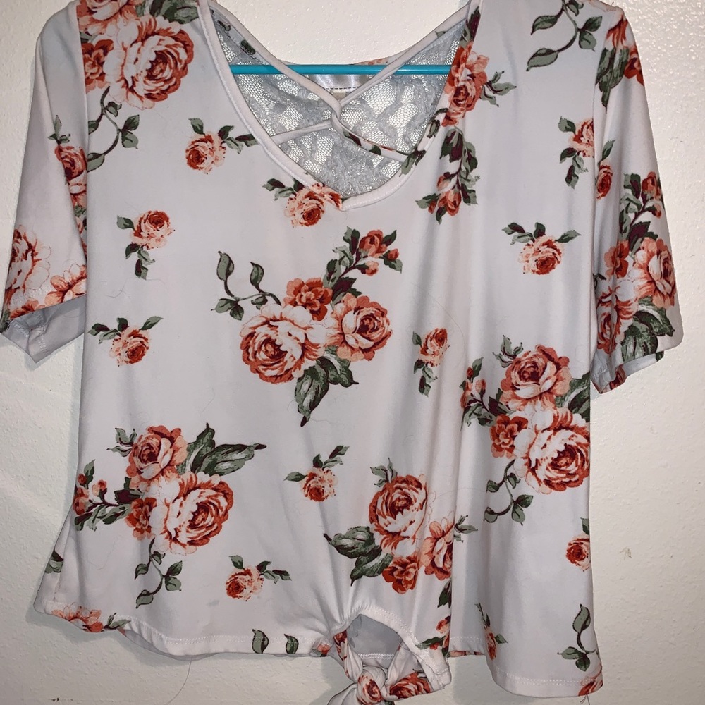 White crop top